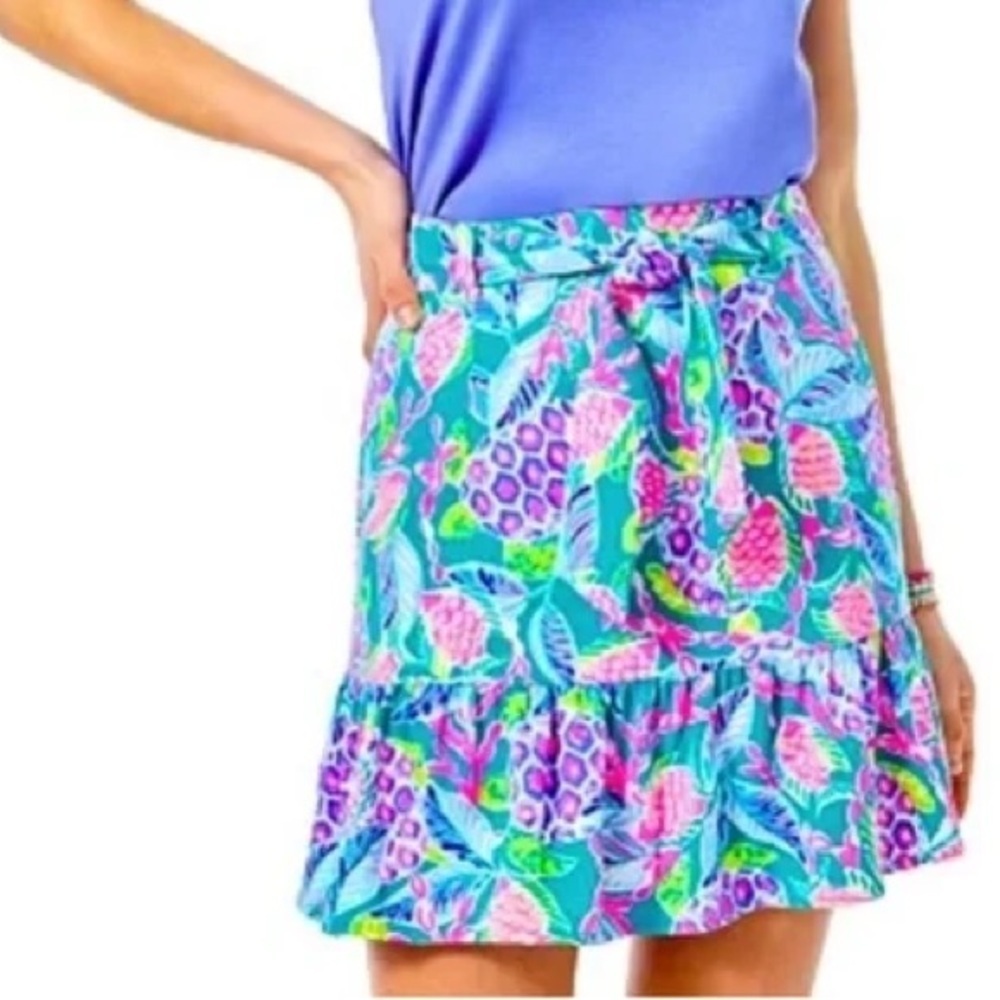 Lilly Pulitzer Debbie Skirt Maldives Green Turtle